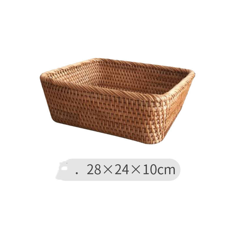 handmade rattan storage baskets