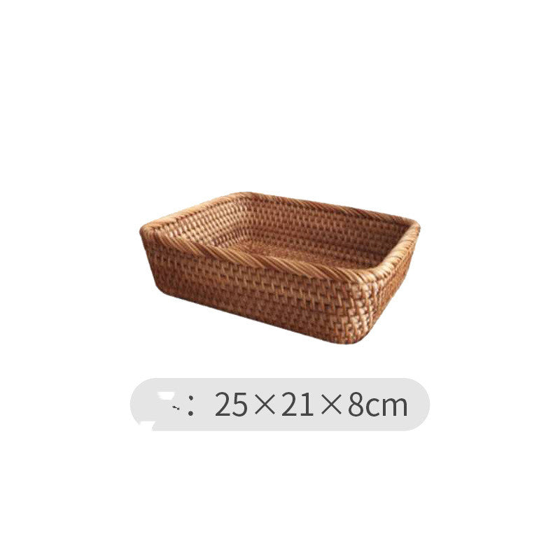 handmade rattan storage baskets